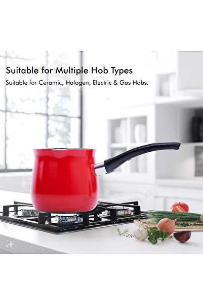 mastergold Turkish Coffee Maker Pot ( 19cm ) Non-Stick With Heat Insulation Handle | Turkish Coffee Pot