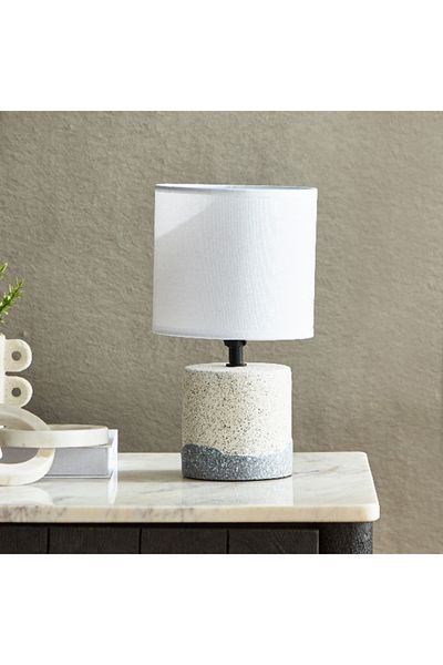 Home Box Caspian Cement Lamp - 15x15x27.5 cm