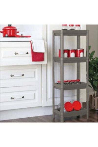 EGstore Gray - Anthracite Rectangular Shelf Unit Plastic (4767) - Lisinya