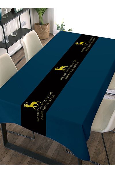 HIC Multicolored tablecloth 137 x 150 cm