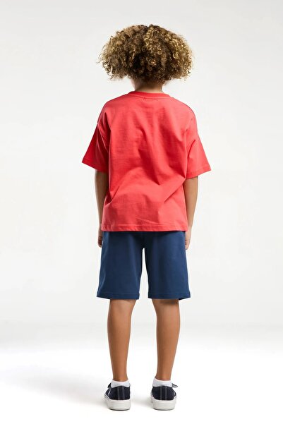 U.S. Polo Assn. US POLO BİSİKLET YAKA %!00 PAMUK ERKEK ÇOCUK ŞORT TAKIM