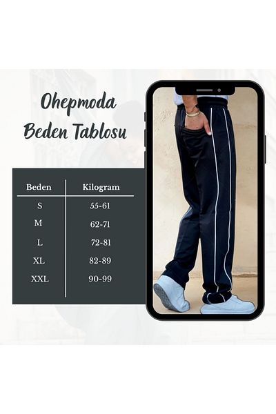OHEPMODA Φούτερ με ελαστική μέση και πλαϊνές τσέπες