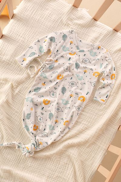 Bondberro 100% Cotton Double Breasted Bodysuit Swaddle for Newborn and Baby - Oekotex Certified