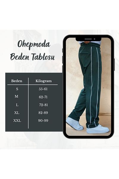 OHEPMODA Φούτερ με ελαστική μέση και πλαϊνές τσέπες