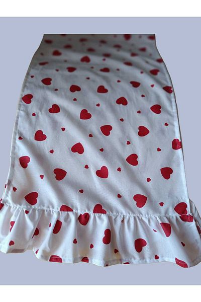 Kudi طرف صغير على شكل قلب مع كشكشة 40x140 RUNNER