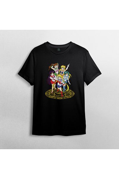 Pixxa Μπλουζάκι Sailor Moon Crew λαιμόκοψη 100% βαμβάκι - Moon Warrior Model 5