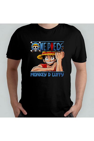 Pixxa One Piece Monkey D. Luffy - Μπλουζάκι από 100% βαμβακερό λαιμόκοψη μοντέλο 4