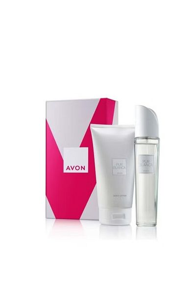 AVON Pur Blanca EDT 50ml and Body Lotion 150ml Gift Set Brand New Boxed