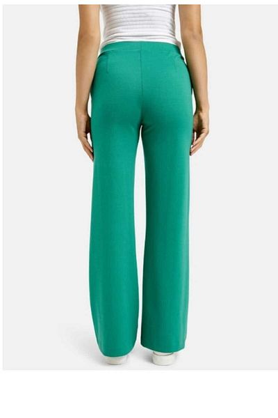 SERBA Steel Interlock Stretchy Waist Wide Leg Trousers