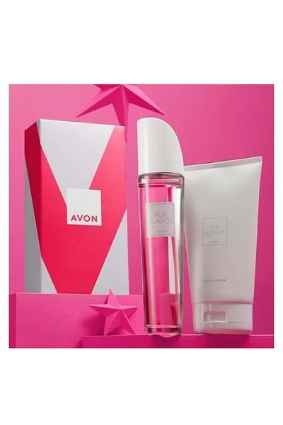 AVON Pur Blanca EDT 50ml and Body Lotion 150ml Gift Set Brand New Boxed