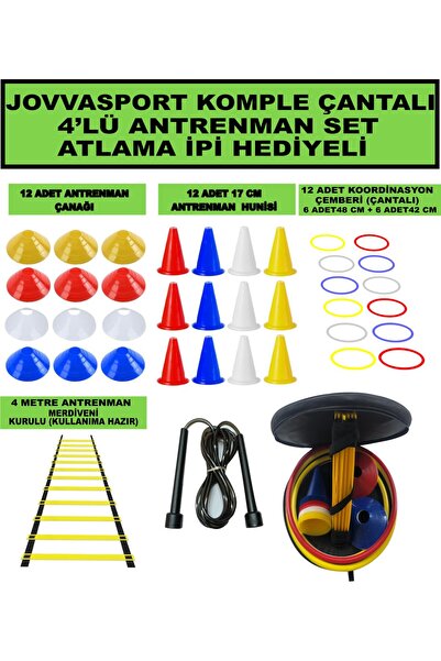 jovvasport Çantalı Futbol, Basketbol,antrenman,çoçuk Eğitim Ve Koordinasyon Seti Atlama Ipi