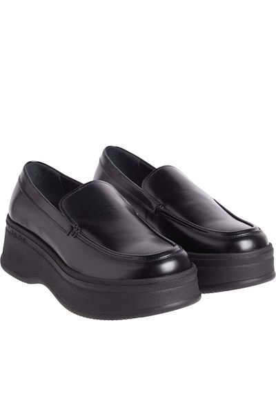 Calvin Klein Black Loafers Womens Shoes