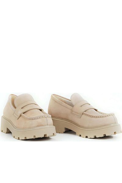Vagabond Beige Loafers Womens Shoes