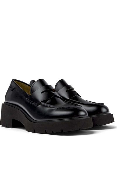 CAMPER Black Loafers Womens Shoes