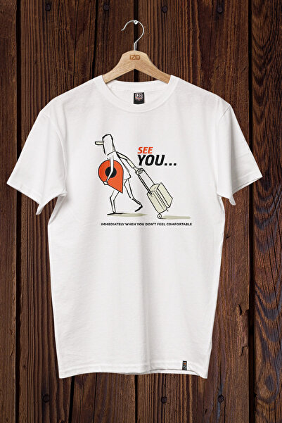 FECCY Βαμβακερό μπλουζάκι με στάμπα See You Oversize