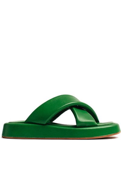 VAMSKO Green Slippers Womens Shoes