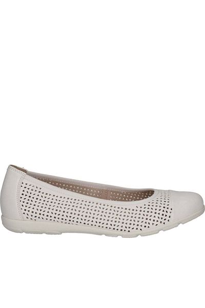 Caprice Pantofi de damă balerini albi