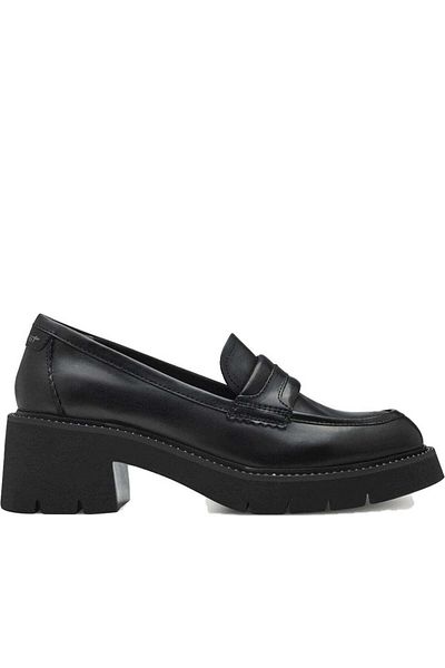 Tamaris Black Loafers Womens Shoes