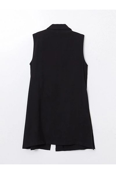 LC Waikiki Lcw Grace Black Jacket Collar Women's Classic Vest