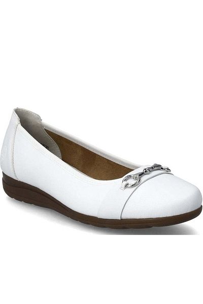 Rieker Pantofi de damă balerini albi