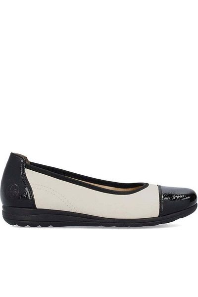 Rieker Pantofi de damă balerini albi
