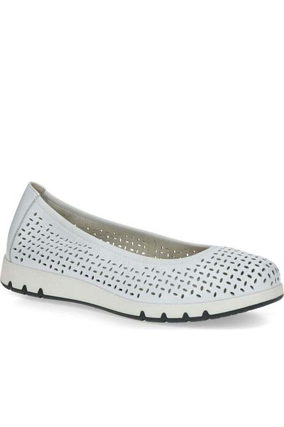 Caprice Pantofi de damă balerini albi