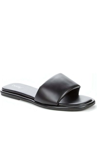 Betsy Black Slippers Womens Shoes