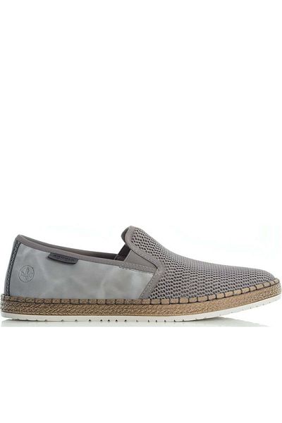 Rieker Grey Espadrilles Mens Shoes