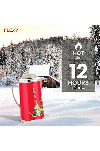 flexy ® Stainless Steel Insulated Vacuum Flask, Hot & Cold 1.3L