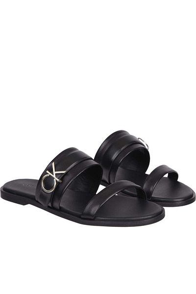 Calvin Klein Black Slippers Womens Shoes