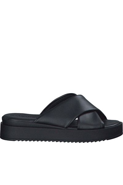 Tamaris Black Slippers Womens Shoes