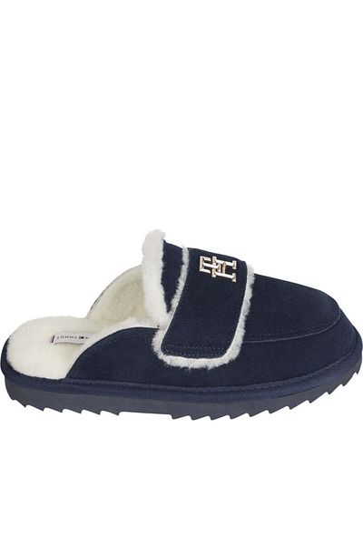 Tommy Hilfiger Blue Loafers Womens Shoes