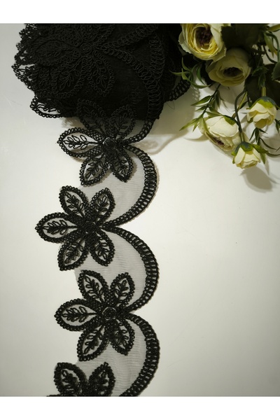 dantelci Siyah Fransız dantel
