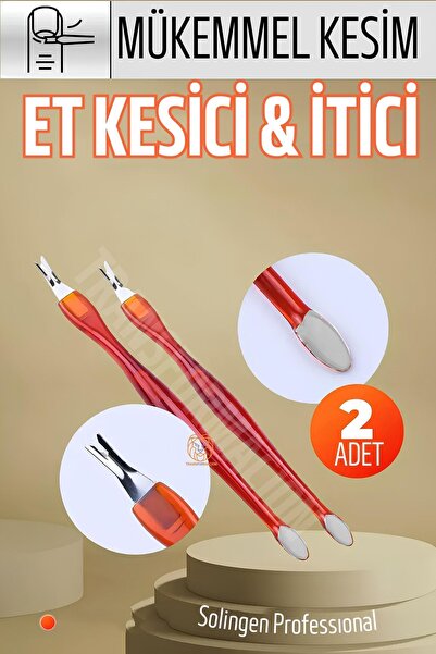 Transformacion Ergonomik Tırnak Et Kesici Et İtici 2 ADET Solingen 721310