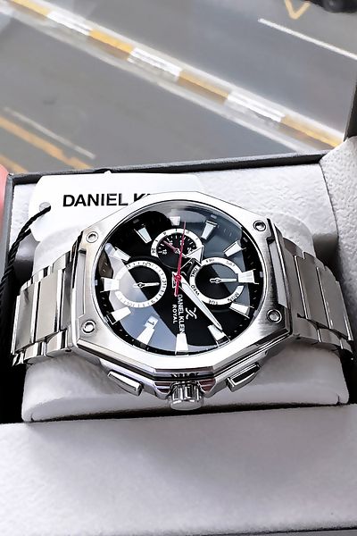 Daniel Klein Men Wrist Watch 3 Atm Waterproof - Silver Color with Steel Band Gift Bracelet Dke2004C10
