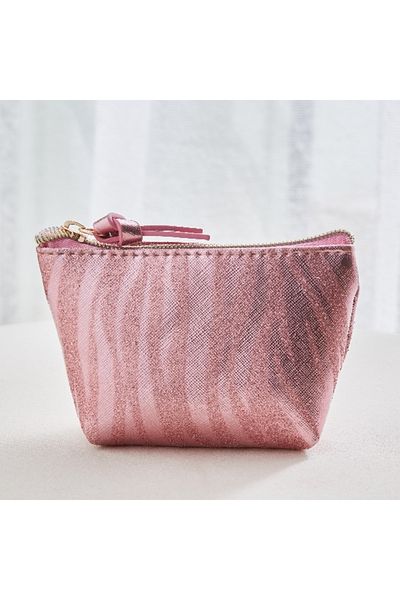 Home Box Wild Glam Coin Purse with Glitter Print