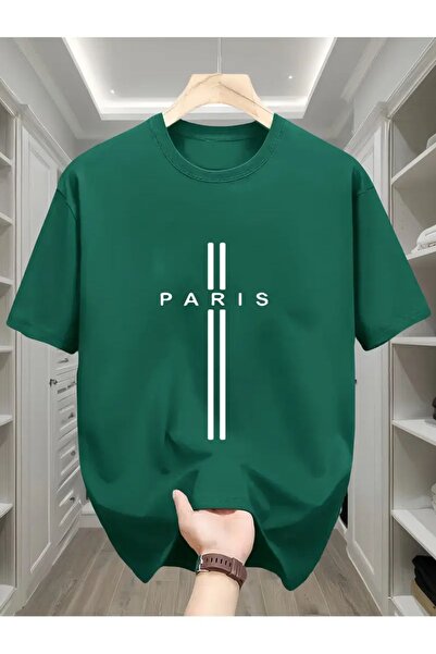 YOHO SPORT Paris Vertical Line Štampano Unisex majica sa prilagođenim dizajnom