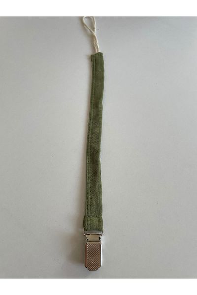 runbaby Green Color Muslin Pacifier Strap