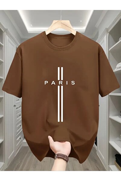 YOHO SPORT Paris Vertical Line Štampano Unisex majica sa prilagođenim dizajnom