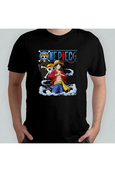 Pixxa One Piece Monkey D. Luffy - Μπλουζάκι από 100% βαμβακερό λαιμόκοψη μοντέλο 12