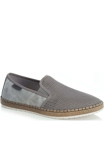 Rieker Grey Espadrilles Mens Shoes