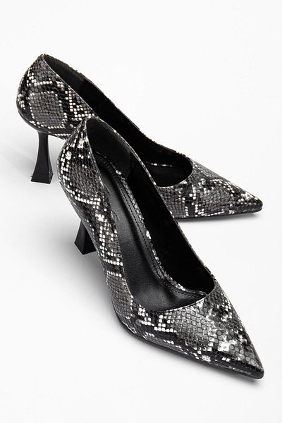 SUİNS SHOES Suins Cateline Model Women's Heeled Metallic Special Color Stiletto Shoes