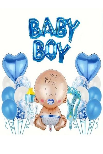 CANSIN Baby Boy Foil Balloon Set