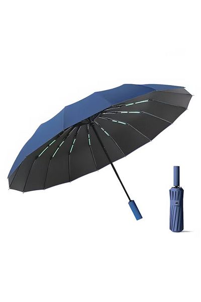 Taimi Umbrella For Protection From Rain And Sun Folding Automatic Umbrella Waterproof Windproof blue