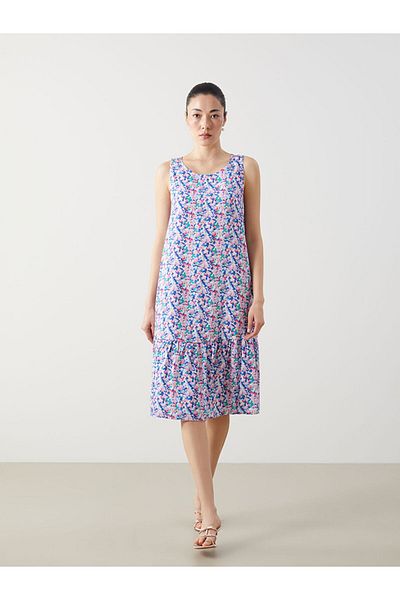 LC Waikiki New Season Crew Neck Floral Women's Dress - S5Iu85Z8