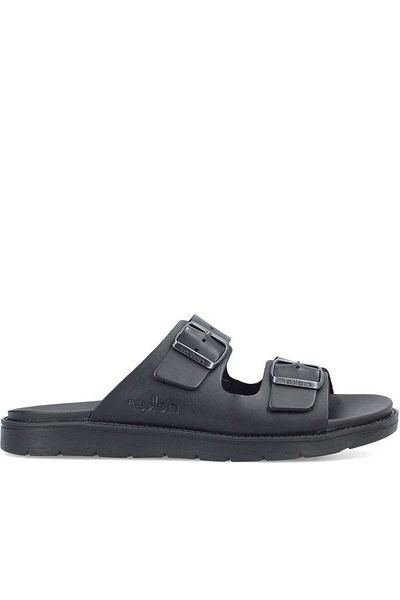 Rieker Black Slippers Mens Shoes