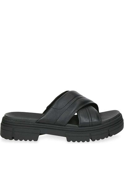 Caprice Black Slippers Womens Shoes