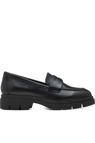 Tamaris Black Loafers Womens Shoes