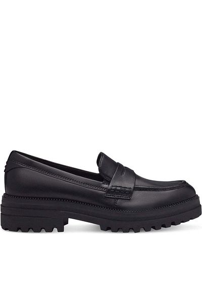 Tamaris Black Loafers Womens Shoes