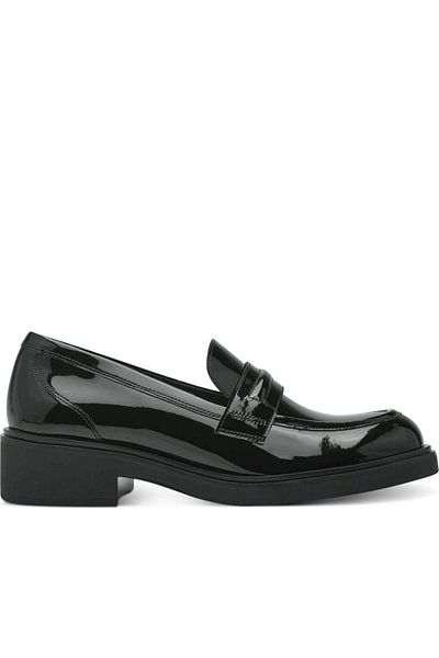 Tamaris Black Loafers Womens Shoes